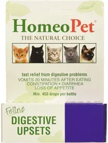 HomeoPet Digestive Upsets, Natural Pet Digestive Support, Digestive Supplement for Dogs, Cats, and Small Pets, 15 Milliliters