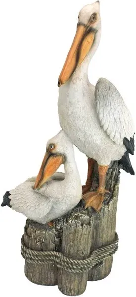 24 in. H Ocean&#039;s Perch Pelican Statue