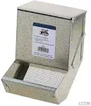 Pet Lodge 5&quot; Sifter Bottom Galvanized Rabbit Feeder