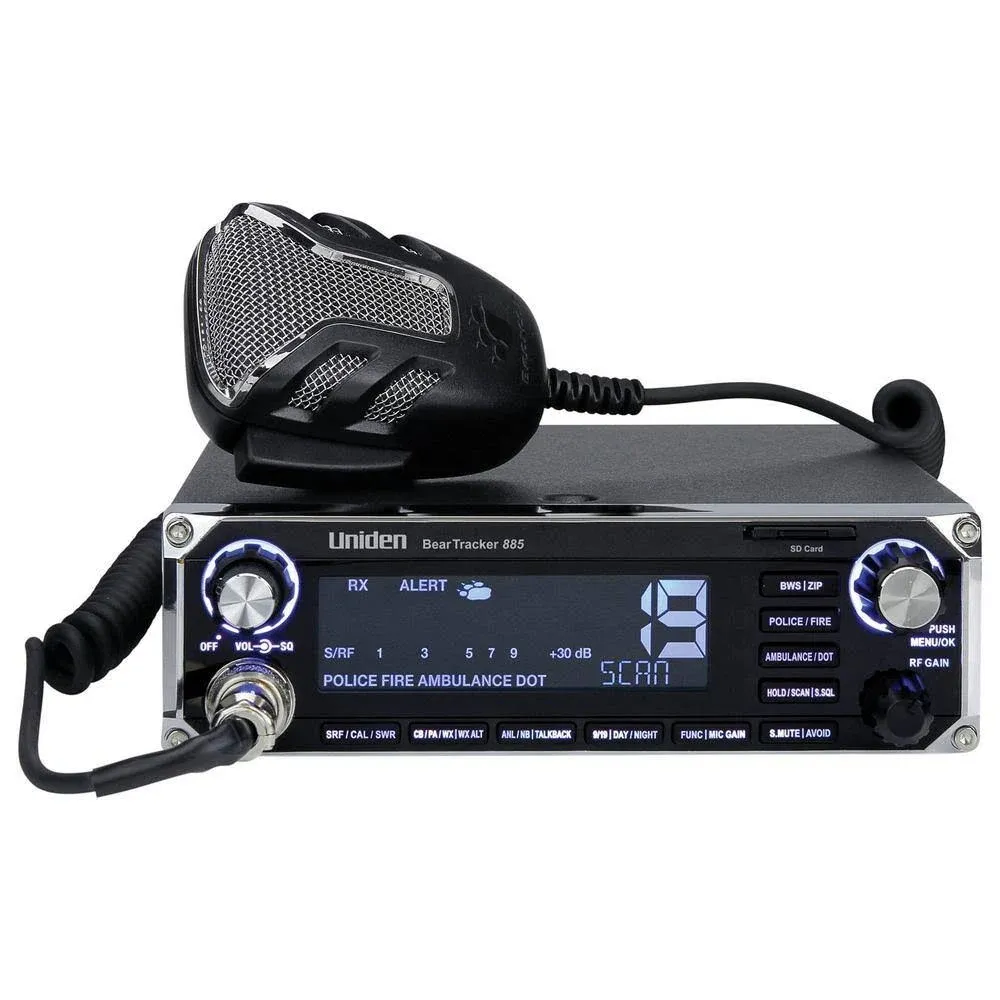 Beartracker 885 Hybrid CB Radio/Digital Scanner