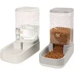 Elevon Automatic Dog & Cat Gravity Food and Water Dispenser Set 3.8L White