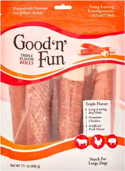 Good N Fun Triple Flavor Rolls Dog Food