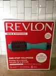 Revlon One Step Hair Dryer and Volumizer Hot Air Brush, Teal