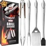 GRILLART BBQ Tools Grill Tools Set - 18Inch Grilling Tools BBQ Set - Grill Acces