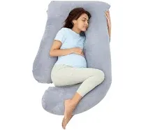 Momcozy Pregnancy Pillows U Shaped Full Body Maternity Pillow with Removable ...