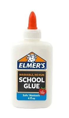 Elmers School Glue, Washable, No Run - 4 fl oz