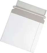 Progo White CD/DVD Disc Cardboard Mailers 6 x 6 3/8 Inches