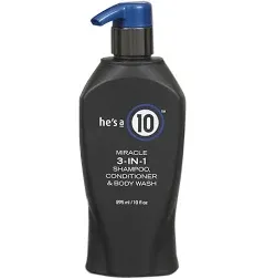 He&#039;s a 10 - Miracle 3-in-1 Shampoo, conditioner and Body Wash