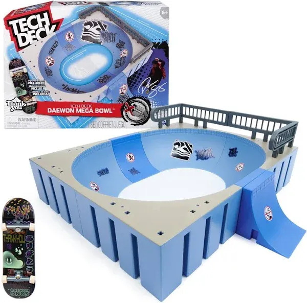 Tech Deck Daewon Mega Bowl X- Connect Park Creator Customizable & Buildable Ramp Set