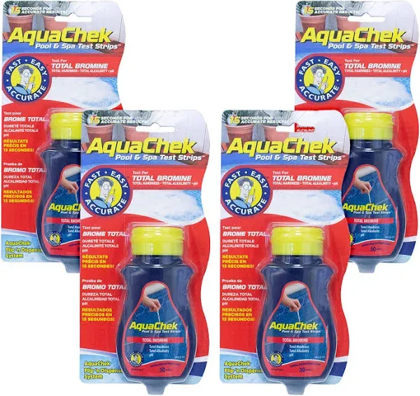 AquaChek Total Bromine Test Strips 50 Count 4 Pack