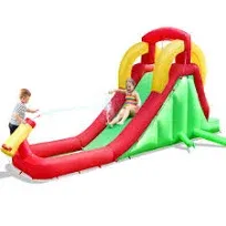 Kids Inflatable Bounce House Jumping Castle Slide Climber Bouncer