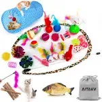 AILUKI 29 Pcs Cat Toys Kitten Toys Assortments Variety Catnip Toy Set