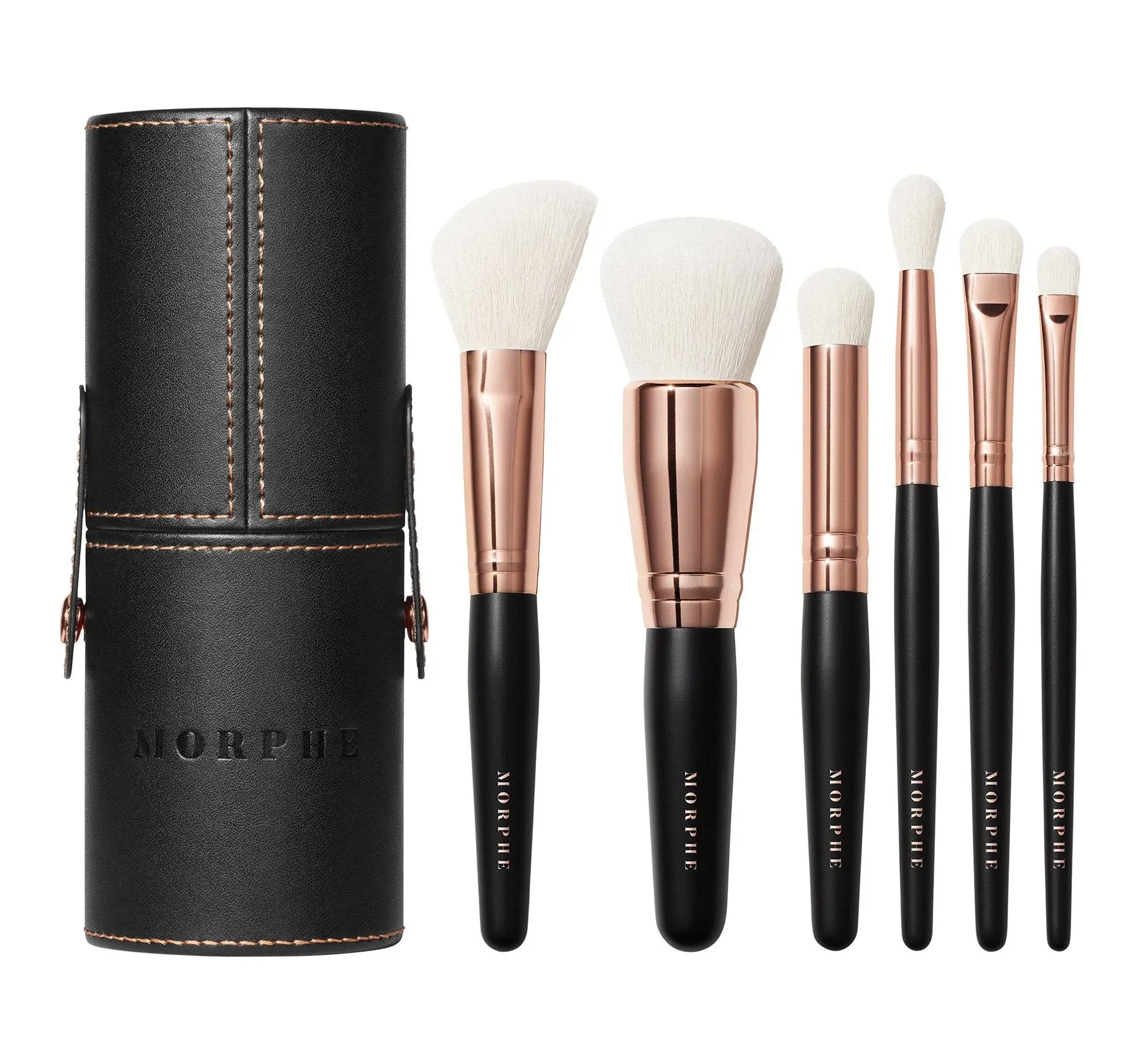 Morphe Rose Away 6 Piece Travel Brush Set