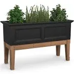 Fairfield 48in Elevated Garden Bed - Black