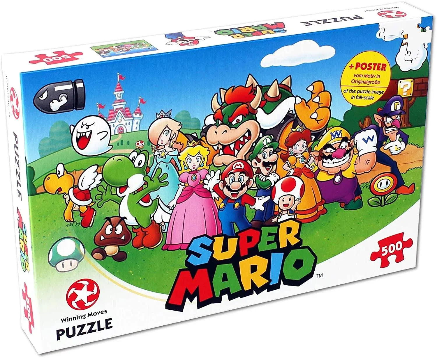 Super Mario And Friends 500 Piece Winning Moves Puzzle Free ship from FL