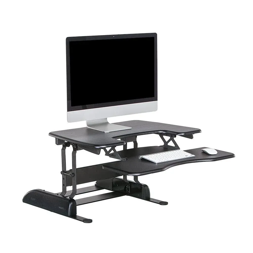 Varidesk 49901 Plus 30 Height-Adjustable Standing Desk Pro Black