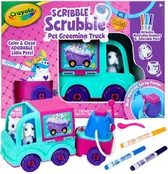 Crayola Scribble Scrubbie Pet Grooming Truck New 