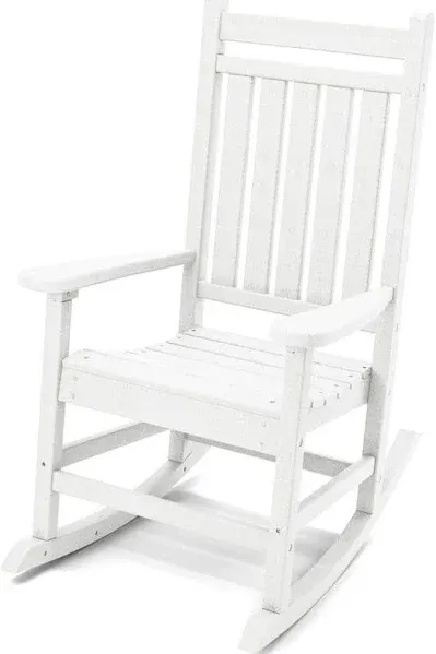 SERWALL Outdoor HDPE Poly Porch Rocking Chair