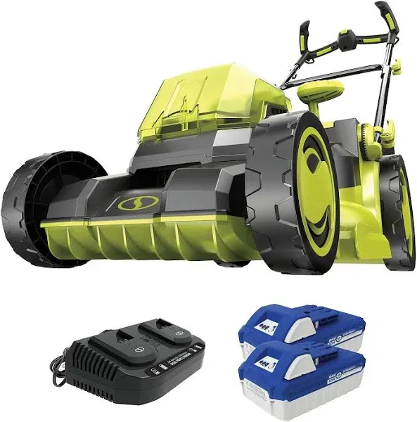 Sun Joe 24V-X2-16LM 48-Volt iON+ Cordless Brushless Lawn