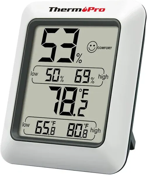 ThermoPro Tp50 Digital Hygrometer Indoor Thermometer Humidity Monitor with Tempe