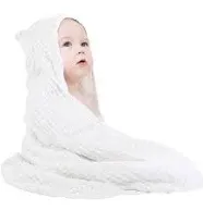 Yoofoss Hooded Baby Towels for Newborn 2 Pack 100% Muslin Cotton Baby Bath Towel with Hood for Babies, Infant, Toddler and Kids