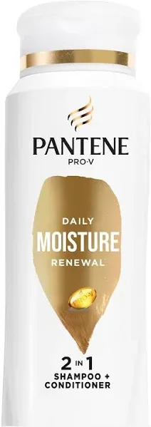 Pantene Pro-V Shampoo + Conditioner, 2 in 1, Daily Moisture Renewal - 355 ml