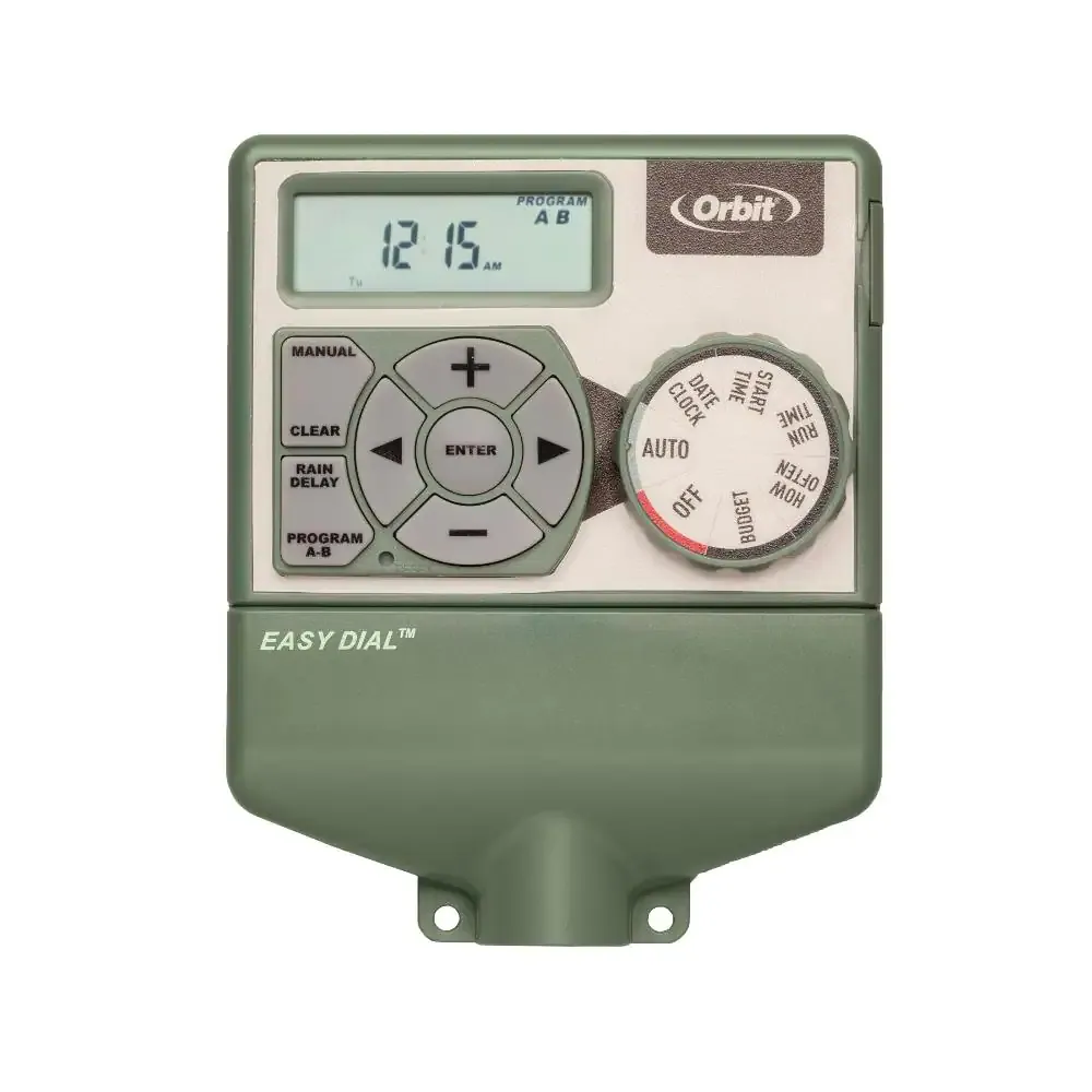 ORBIT 4-Station Indoor Sprinkler Timer/Controll<wbr/>er 57594 With Easy-Dial Logic 