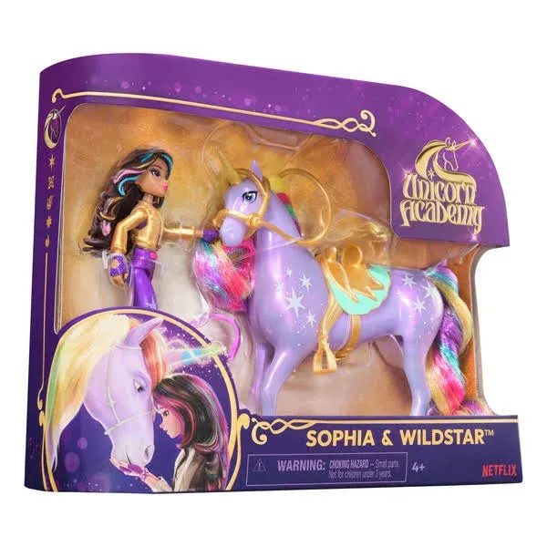 Unicorn Academy 8" Sophia & Light Magic Wildstar Doll