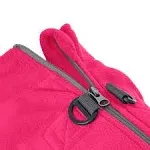 Gooby Zip Up Fleece Dog Jacket Pink / Large