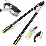 2&#034; Anvil Loppers Shears - Loppers Heavy Duty with Garden Shears &amp; Spare Blade, E