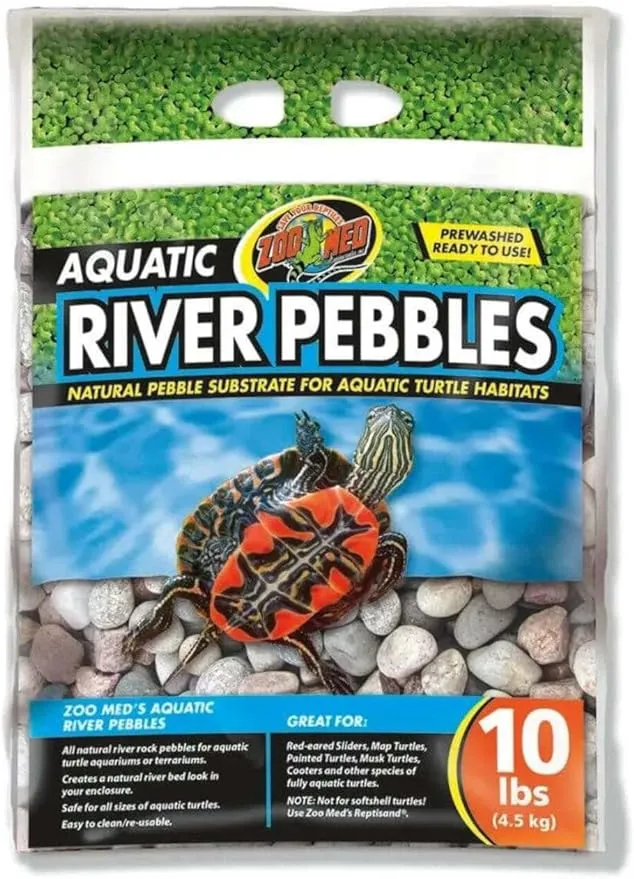 Zoo Med Aquatic River Pebbles for Turtle 10 lbs.