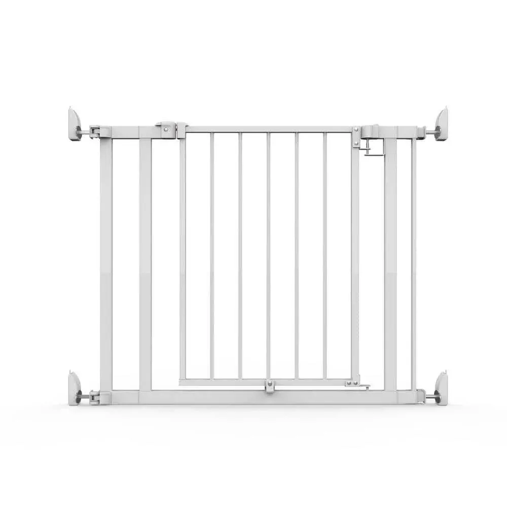 Baby Gate Safety Stair Gate Dog Barrier Doorway 30&#034;-37&#034;x 28&#034; Tall Quad Cam Lock