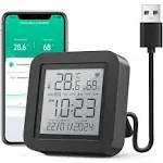 Ghome Smart Wifi Thermometer Hygrometer, Indoor Temperature Humidity Sensor Elec