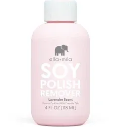 Ella+Mila Soy Nail Polish Remover With Lavender Essential Oil 4 fl.oz