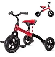 Tricycle for Toddlers Age 2-5 Years Old, 3 in 1 Folding Toddler Bike for Boys an