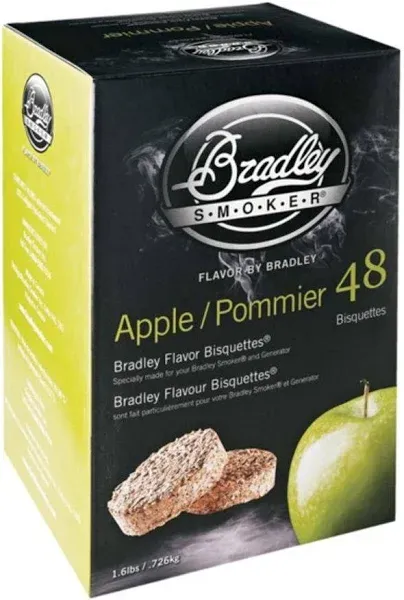 Bradley Smoker Apple Bisquettes (48 Pack)