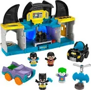 ROBIN from DC Super Friends \u200bLittle People Deluxe Batcave Batman playset