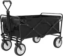 Paylesshere Collapsible Wagon Folding Foldable Garden Cart with Large Capacity 330 Lbs Capacity Portable Utility Wagon Cart Heavy Duty for Beach Cam