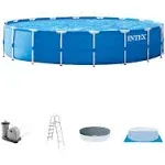 Intex 18ft x 48in Metal Frame Above Ground Pool Set