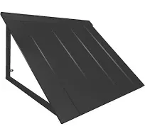 Awntech 8' Houstonian Standing Seam Metal Awning, Black