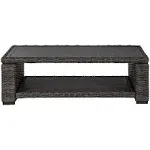 Signature Design by Ashley Grasson Lane Patio Coffee Table in Brown