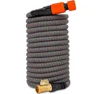 HydroTech 75 ft Expandable Garden Hose - Burst Proof &amp; Lightweight, Flexible ...