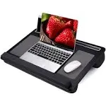 Extra Large Lap Laptop Desk- Home Office Portable Lapdesk with Mouse Pad & Wrist Rest for Notebook/MacBook/Tablet, Sofa Bed Working, Writing,