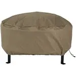 Sunnydaze Decor 30" Heavy-Duty Weather-Resistant Round Fire Pit Cover - Khaki