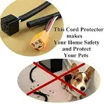 Dog Cat Cord Protector - 30 ft Chew Proof Cord Protector Electric Wires Cover...