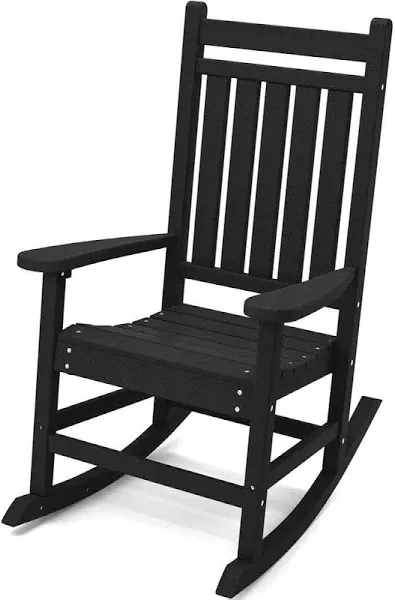 SERWALL Outdoor HDPE Poly Porch Rocking Chair