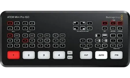 Blackmagic Design Atem Mini Pro ISO Hdmi Live Stream Switcher