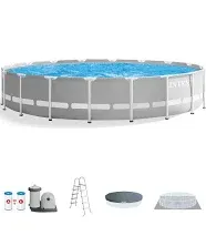 Intex 18ft x 48in Prism Frame Above Ground Pool Set