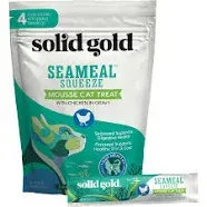 Solid Gold Lickable Cat Treats SeaMeal Squeeze Squeezable Cat Treats for Indoor Cats