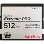 SanDisk SDCFSP-512G-G46D Extreme Pro 512gb CFast 2.0 Memory Card